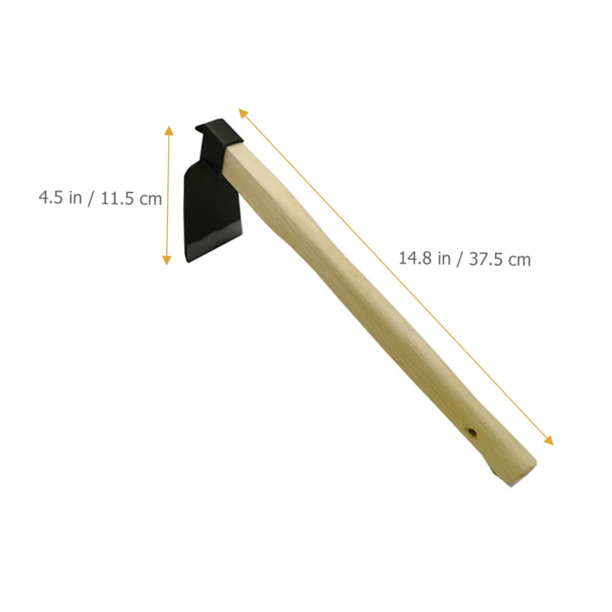 TOYANDONA 2 Piezas Azada De Jardinería Pala Herramienta Para Deshierbar Grietas Azada De Acero Azada Para Plantar Al Aire Libre Azada De Excavación De Jardinería Pequeña Azada De Mano Madera