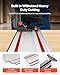 VEVOR Track Saw Guide Rail, 110-Inch Cutting Range, Kit Includes 4 x 27.5 in Aluminum Extruded Guide Rails and 3 Connectors, Compatible with Makita, Festool & WEN Track Saws, for Woodworking Projects