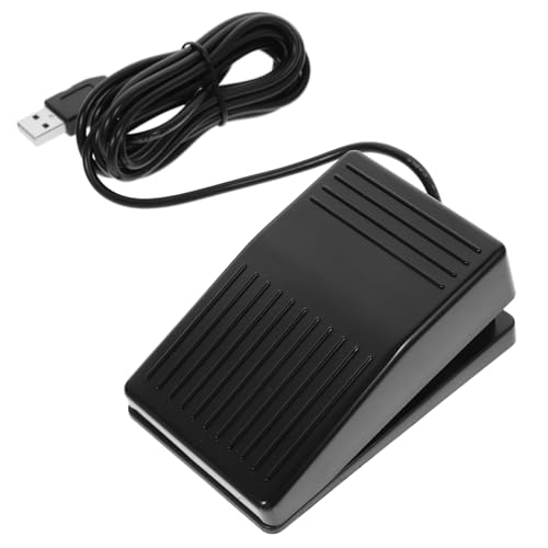 FUNOMOCYA Foot Operated Pedal Controller Cord Plastic Foot Switch for Foot Switch Power Switch Macro Function