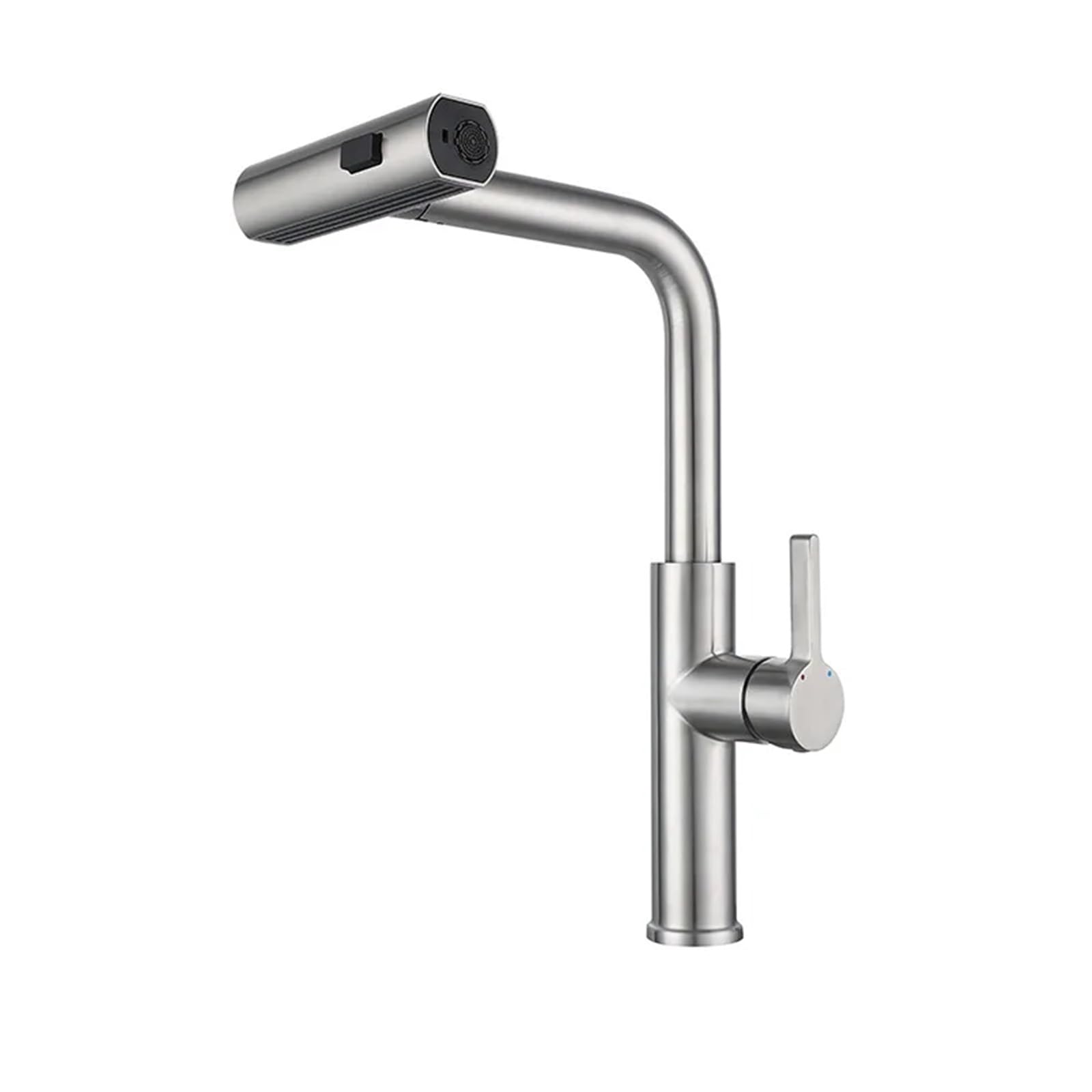 Robinet de cuisine extractible pour nettoyer les grands plats sans éclaboussures