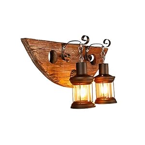 TISVY Muurbevestiging Retro industriële wind muur lamp creatieve smiley gezicht koffiebar wandlamp bar verlichting…