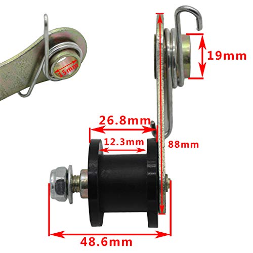 Cncmotok Heavy Duty Chain Roller Tensioner W/Spring 110Cc 125Cc 140Cc Dirt Pit Pro Dirt Bike 4 Wheeler Black #TOP1