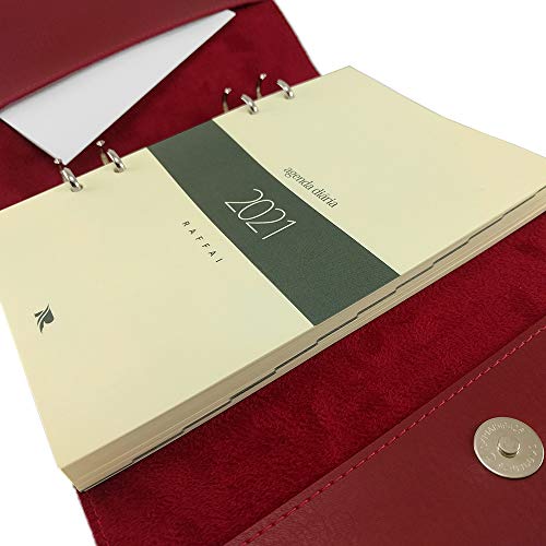 Agenda Diária Personalizada Raffai 2021 - Vermelha