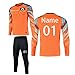 Produktbild LAIFU Benutzerdefiniert Torwarttrikot Set für Erwachsene/Kind Torwarttrikot mit Nummer Name Team Logo Torwarttrikot Personalisieren