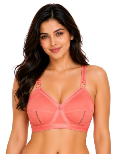 Image of SONA Perfecto Cotton Bra for Woman Full Coverage Non Padded Everyday Wirefree Pack of
