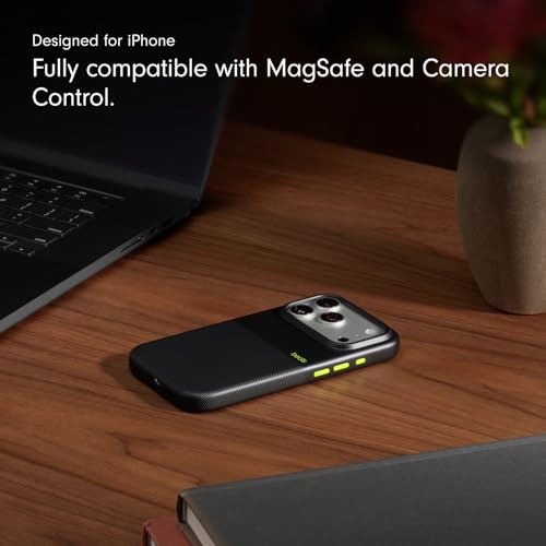 Image of Beats iPhone 17 Pro Rugged Case with MagSafe & Camera Control, Scratch & Drop Tested, Matte Texture with Microfibre Lining - Everest Black