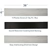 Interlocking Vinyl Flooring Planks 36" X 6", 14 Planks Covers 21 Sq.Ft Per Box, Grey, 5mm Thick DIY Easy Snap Lock Together Gray Oak Wood Grain Luxury Vinyl Flooring for Home #4