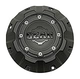 Gear Matte Black and Gloss Black Logo Wheel Center Cap 311L206 S1311-02 310L206-2