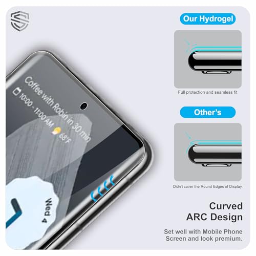 Image of TPU hydrogel Edge to Edge Screen Protector Guard For Google Pixel 8 Pro (6.7 Inch) With Installation Kit | Fingerprint Compatible | Edge to Edge Coverage
