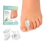 Welnove Gel Toe Separators and Bunion Toe Spacers - 12 Pack Toe Spacers with Aloe Vera Extract Infused - Silicone Bunion Corrector for Curled Toes and Overlapping Toes, Calluse