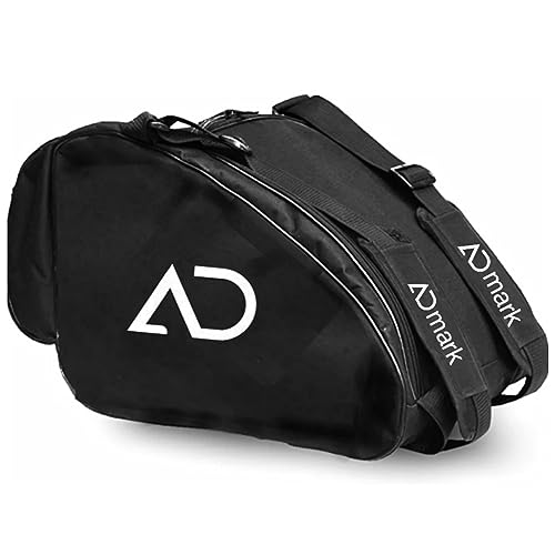 Image of ADMARK Premium Skating Bags for Style and Functionality Quad Skates, Ice, Roller Skates for Kids and Men & Women (15x12x9.5) Black Ad