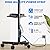 Rfiver Mobile TV Cart with Power Outlet, Rolling TV Stand for 23-60 Inch LCD LED OLED Flat Panel Curved Screen TVs up to 88 lbs, Height Adjustable Portable TV Stand with Wheels, Max VESA 400x400mm