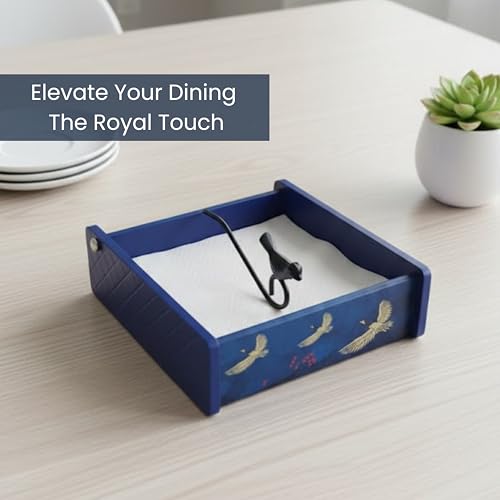 Image of Home Sparkle Napkin Storage - 1 Pack Table Napkin Holder Tray for Indoor & Outdoor Use | Kitchen, Dining, Restaurant & Home Decor