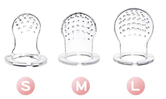 Image of Baby Food /Fruit Feeder (Blueberry) 3 Pack Infant Fresh Fruit Silicon Feeder Pacifier Teether BPA Free 3 Feeders Included with Extra Silicone sac's and Storage Cap