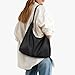 Imagen de GSenhui Hobo Bag Bolso de Cuero Suave Bolso Vintage Bolso de Mano Uni Bolso de Hombro para Mujer Slouchy Tote Bag Shoulder Bag para Mujer