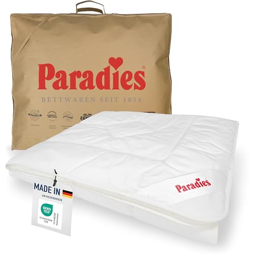 PARADIES Sommerdecke 135x200 cm - Prima Light Bio, atmungsaktive Sommerbettdecke 135x200 leicht,...