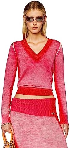 Amazon | [Diesel] (ディーゼル) レディース 長袖ニット Vネック