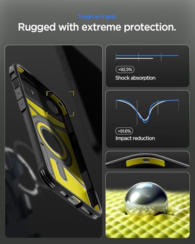 Image of Spigen Tough Armor MagFit for iPhone 17 Air Case, Black