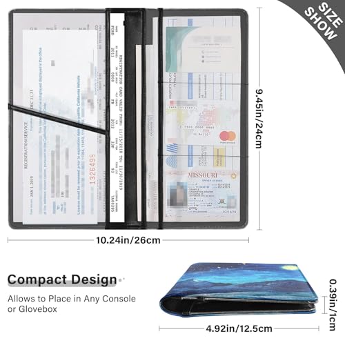 Organizador de Documentos de Cuero Slim miniatura 3