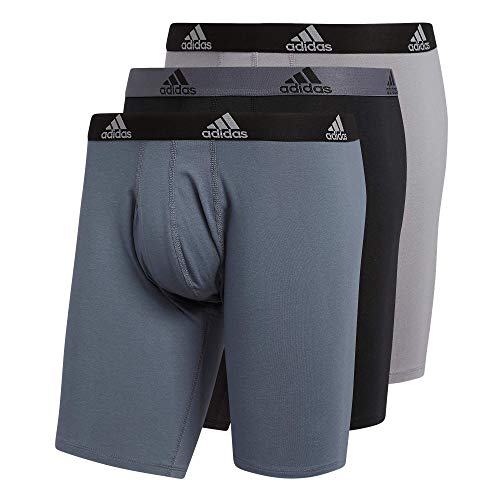 adidas Men's Stretch Cotton Long Boxer Brief