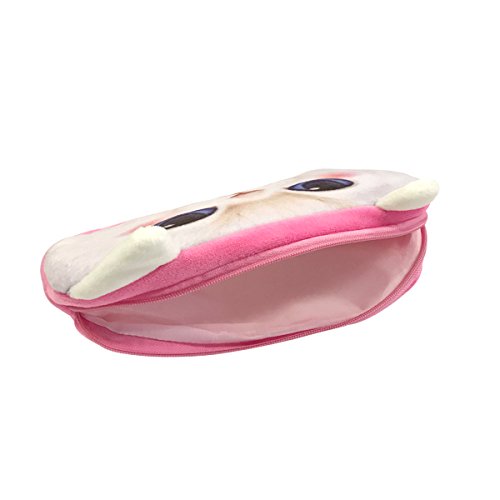 Image of Wrapables Dog /Cat Face Zippered Pencil Case (Set of 2)