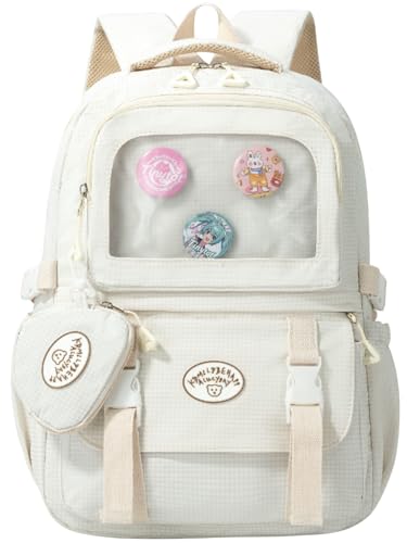 Image of Tinttot 30 Litre, Japanese Korean Style Capybara Niche College Students Light weight School bag Women's Travel Backpack