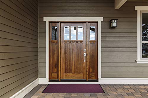 WaterHog Diamond | Commercial-Grade Entrance Mat with Rubber Border – Indoor/Outdoor, Quick Drying, Stain Resistant Door Mat (Bluestone, 6' x 12')