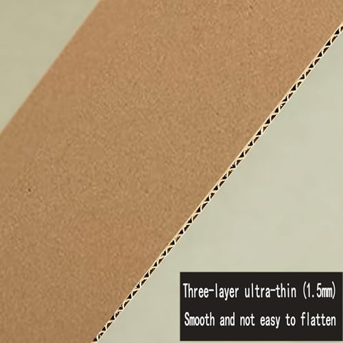 A4 Wellpappe,Dicke Pappe Karton zum Basteln,Craft Cardboard Groß,Braun Kraftpapier für Kinder DIY,Verpackungsmaterial,Versand(20 Stück)