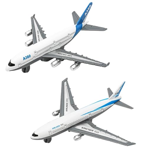 Bodeshis - Bodeshis 2 Pcs 5.51 * 5.51in Airplane Toys Set, Aeroplane Toys for Kids and Collectors, Planes for Kids Airplanes for Display and Play, for Aviation Enthusiasts - -26%