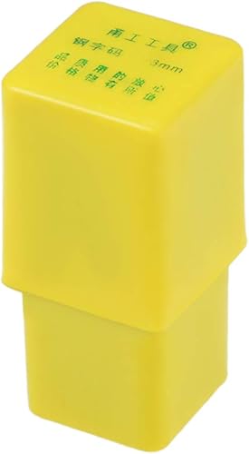 Miniatura 7 de uxcell Juego de sellos metálicos de números, 516 "0.315 in, digital 0 a 9, juego de punzones de madera, cuero, acero, herramienta de perforación,