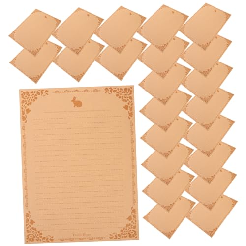 HOMSFOU 50枚 シート復 信? い無 レター用 レトロデザイン や 作成に 適