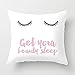 Generic Beauty Sleep Pink Throw Pillow Cover Decorative Accent Pillows 18 x 18 for Girls Valentine Day Gift's
