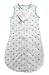 SwaddleDesigns Microplush Sleeping Sack, 2-Way Zipper, SeaCrystal Sterling Dots, 6MO