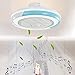 Lampa sufitowa wentylatora z muzyką Bluetooth PROWADZONY Wentylator sufitowy ze światłem Cichy z pilotem Fan Sufit Sufit Lampa ściemnialna Niewidzialna lampa wentylna Wentylator Sufitowy z oświetlenie