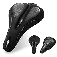 YOUNGDO Fahrradsattel Überzug, Ergonomischer Gel Sattelbezug, Fahrradsitz Polsterung, Weich und Bequem, mit Regenschutz, für Damen & Herren