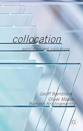 Collocation: Applications and Implications 2013th Edition book cover