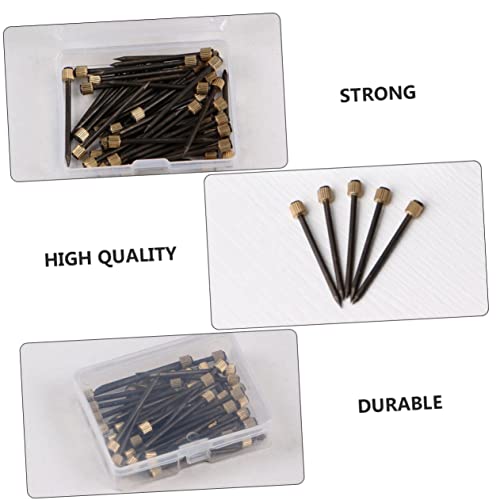 Image of DOITOOL 1Set Boxed Nails for Picture Frames Heavy Duty Photo Frame Fixing Nails Durable Black Frame Hanging Hardware for Wall Mounting and Displaying Photos