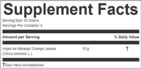 Miniatura 5 de Hanan Peruvian Secrets Hojas De Naranja - Té de hierbas  Hojas de naranja 100% naturales  Bolsa de hojas sueltas de 1.41 oz  40 g  Reduce