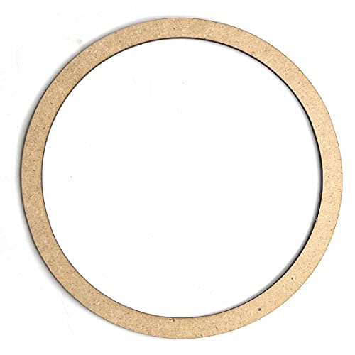 Image of Adikala Chandroli With MDF Engraved Design Wall Plate Base with Frame Cutout for DIY Craft