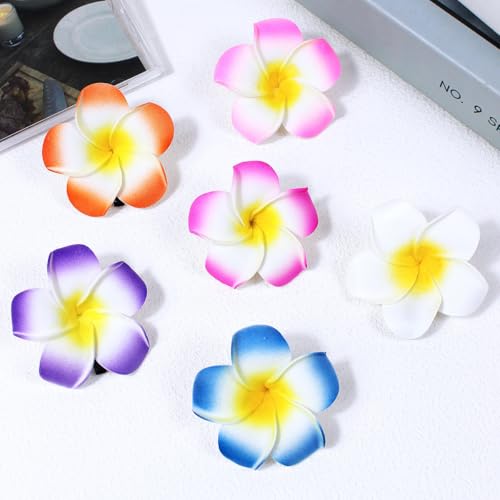 48 Pinzas de Flores Hawaianas para Cabello Mujer miniatura 7