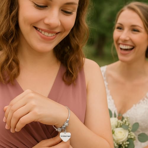 Infinity Collection Bridesmaid Bracelet Jewelry, Charm Pandora Jewelry, Wedding Party Gift For Bridesmaids4