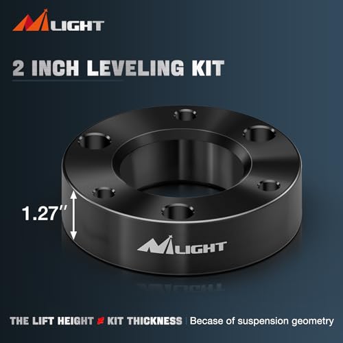 Image of Nilight 2 inch Front Leveling Lift Kit for Dodge Ram 1500 4WD 2006-2026, Actual about 1.27 inch Strut Spacer, Raise Front End, Fix Rake for Towing /Hauling & Improved Stance