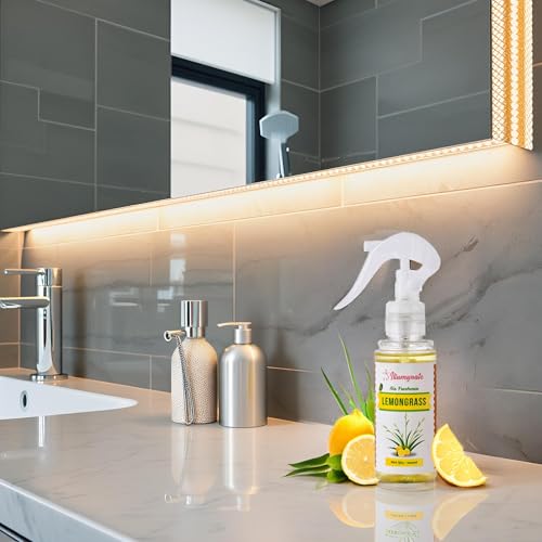 Image of Room freshener Spray Lemon grass Room Spray Kitchen Bathroom Car Living Area Office Cabin, workspace, Bedroom Freshener 100ml (Lemon Grass-Perfect for bathroom & kitchen freshness)