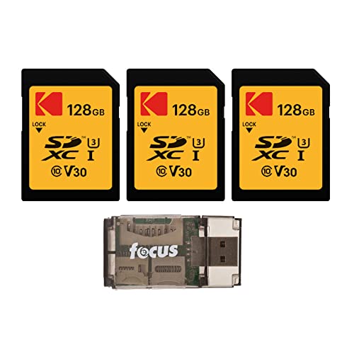 Amazon | Kodak 128GB SDXC UHS I U3 V30 Ultra SDカード リーダー付き