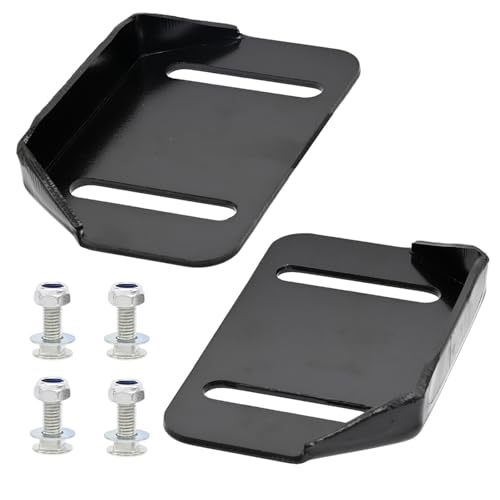 Aylux 1 Pair 784-5580 Snow Thrower Slide Shoes with Mounting Hardware Replace MTD 784-5580-0637 Cub Cadet Yardman Troy Bilt Craftsman Snowblower Slide Skids Shoes