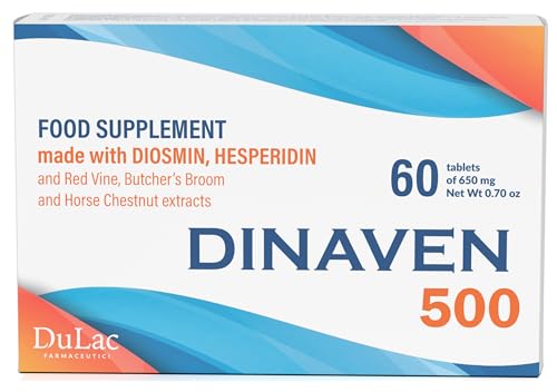 Dulac - Dinaven 500 Food Supplement for Heavy Legs 60 Tablets