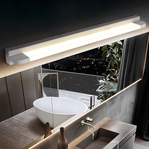Aplique LED espejo baño negro de 66cm con luz cálida para pared 3