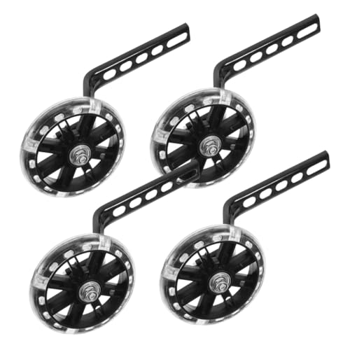 Ruedas de entrenamiento FUOYLOO para bicicleta, juego de 4 piezas negras con estabilizadores ajustables miniatura 1