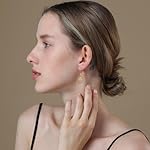 Dangle Earrings Trendy Leverback Birthstone Earrings 14K Sliver/Gold/Rose Gold Teardrop Dangle Earrings Fine Jewelry Birthday Gifts for Women - Image 3