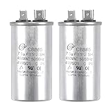 [Especificación] - Capacidad nominal: 7.5uF; Tolerancia: ± 5%; Voltaje nominal: 450V AC; Tamaño del cuerpo: 88x40mm/3.5x1.6 pulgadas (L*D); Frecuencia nominal: 50/60 Hz; Categoría climática: 40/70/21